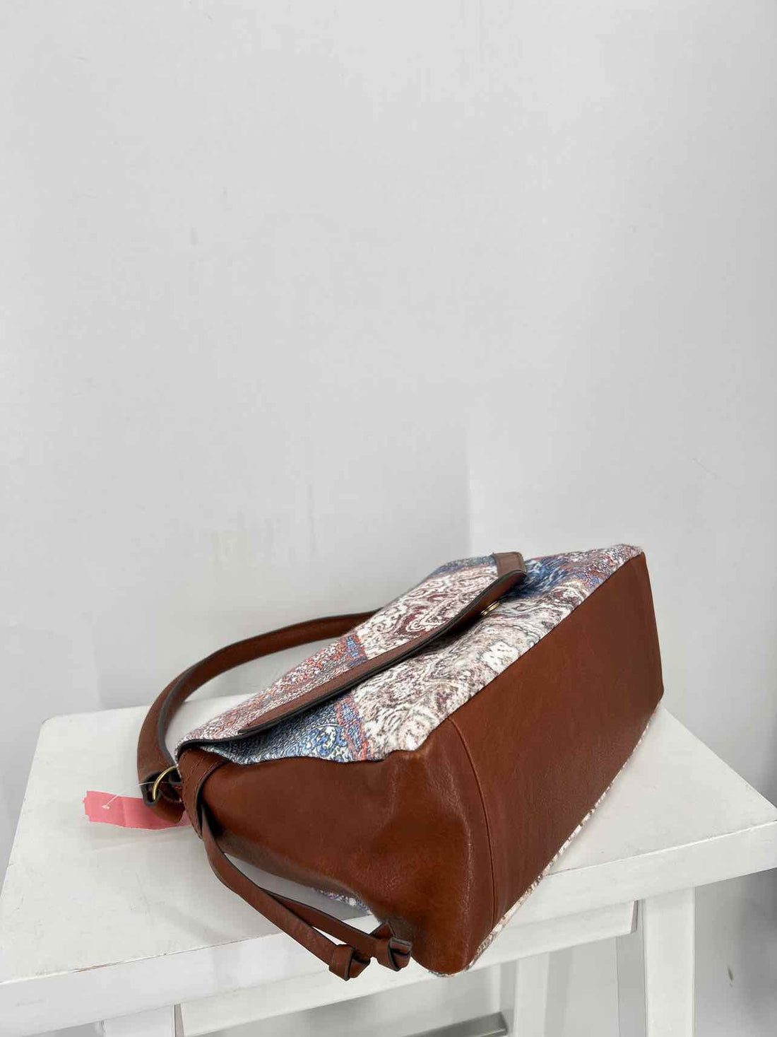 Lucky Brand Brown Print Canvas Good Purse