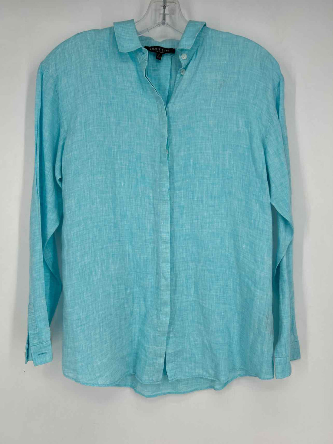 Lafayette 148 Size P Blue Long Sleeve