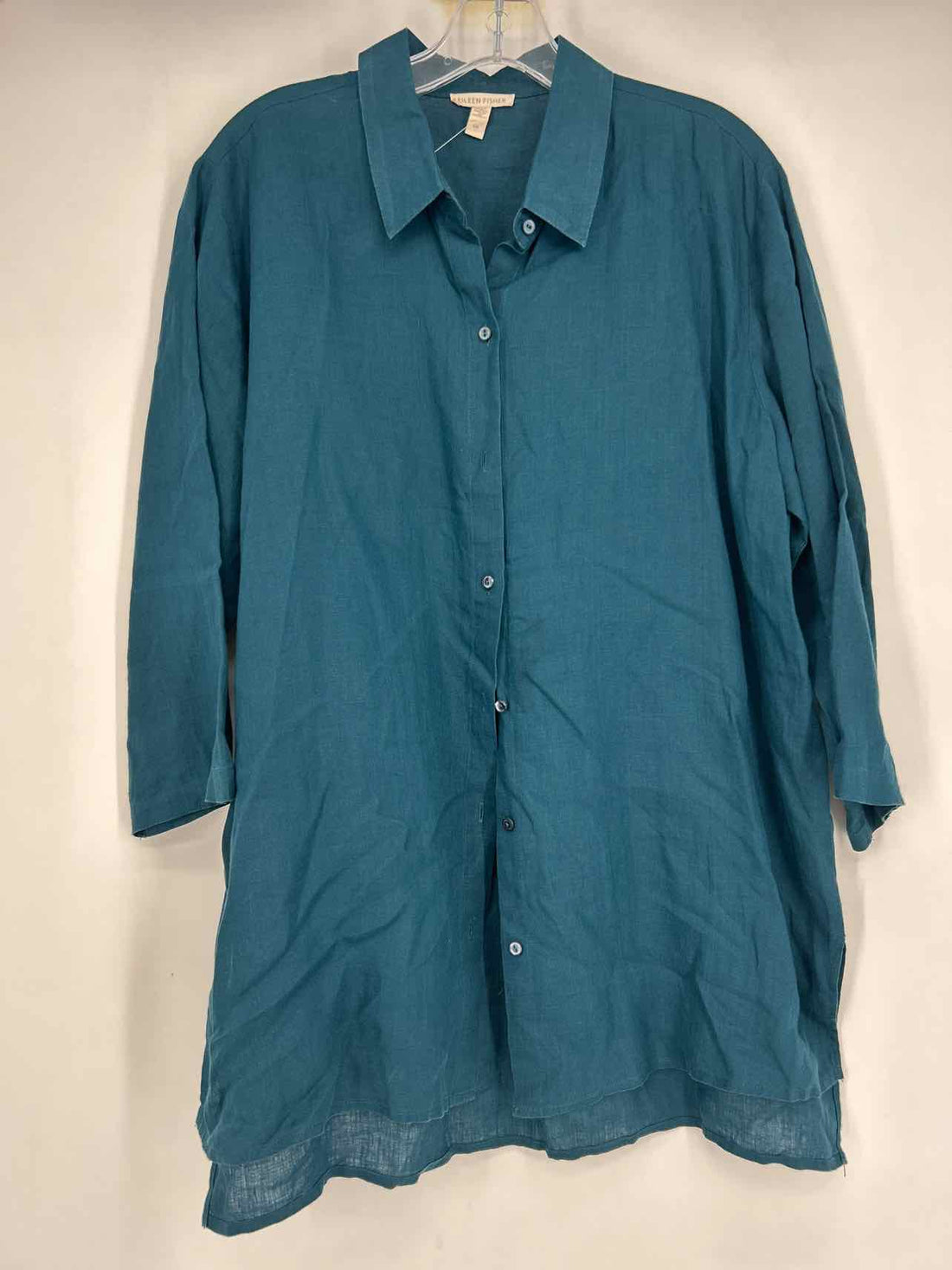 Eileen Fisher Size L Dark Teal Long Sleeve