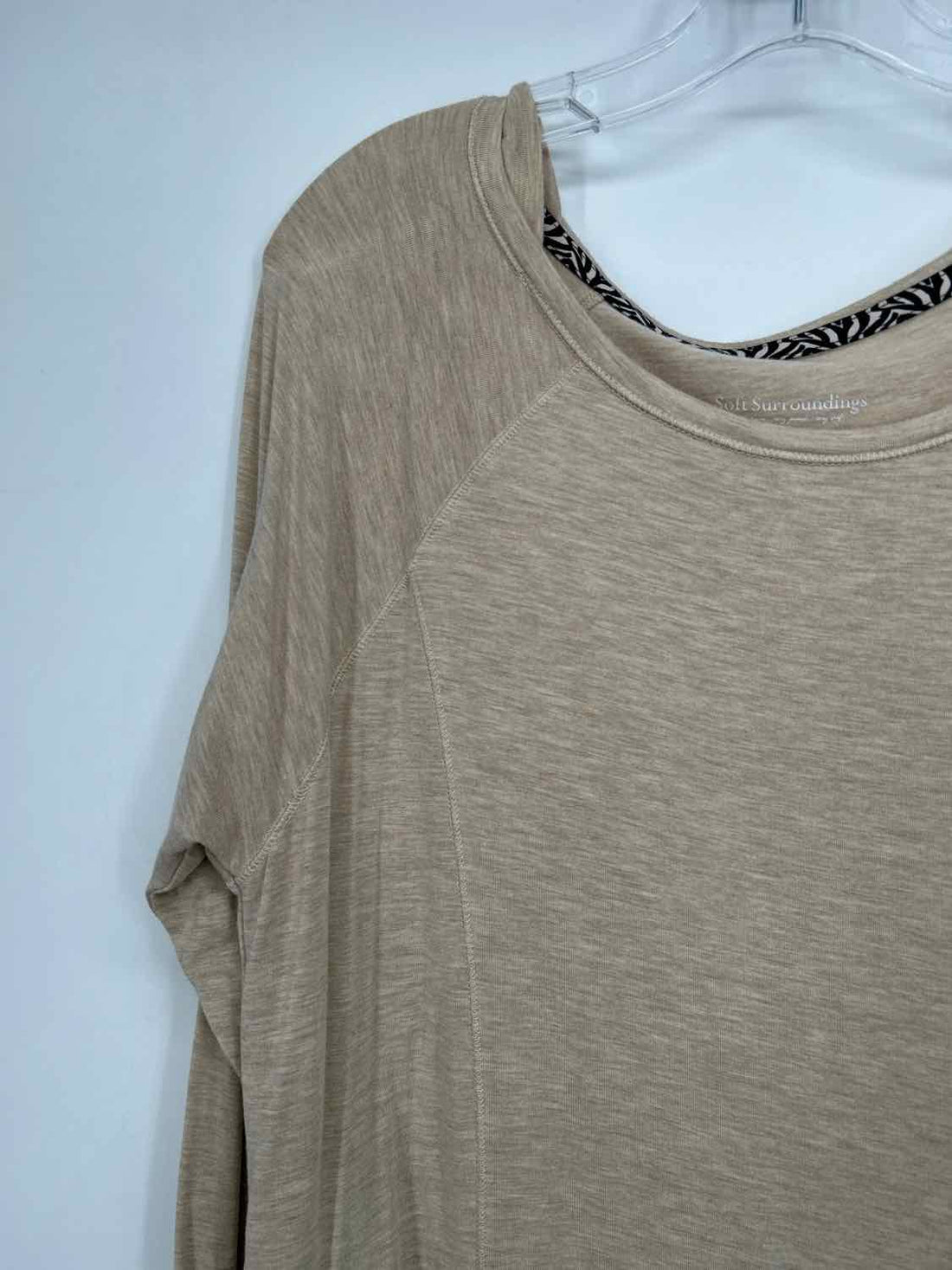 Soft Surroundings Size L Beige Long Sleeve