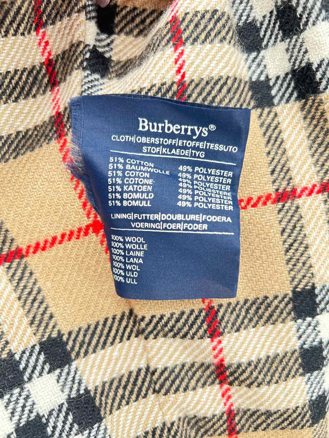 Burberry Size 10 Khaki Harrington Jacket