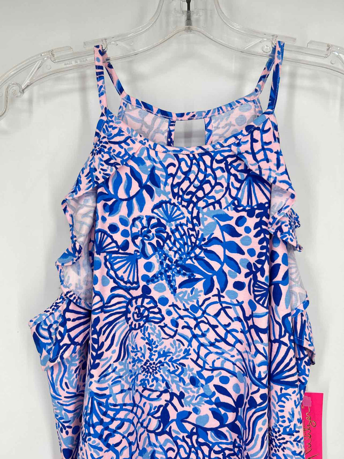 Lilly Pulitzer M Light Pink & Blue Print NWT Lilly Pulitzer Top