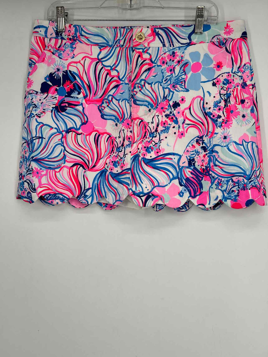 Lilly Pulitzer 12 White Pink & Blue Floral Lilly Pulitzer Skort