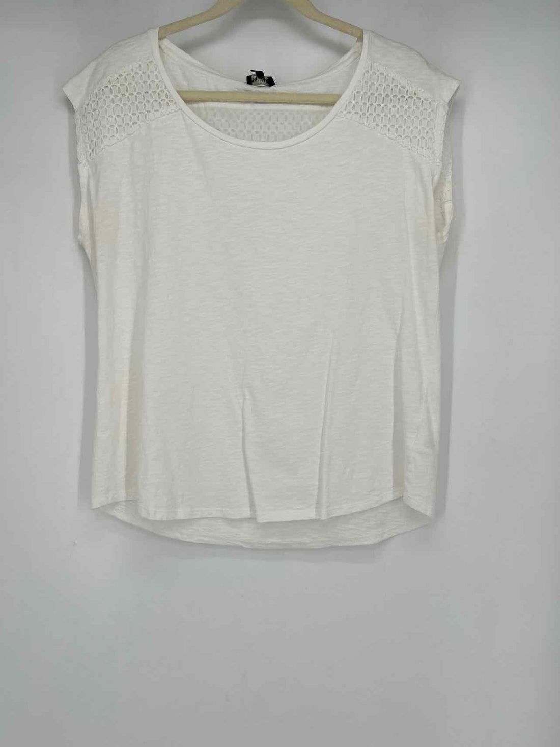 Talbots Size LP White Short Sleeve