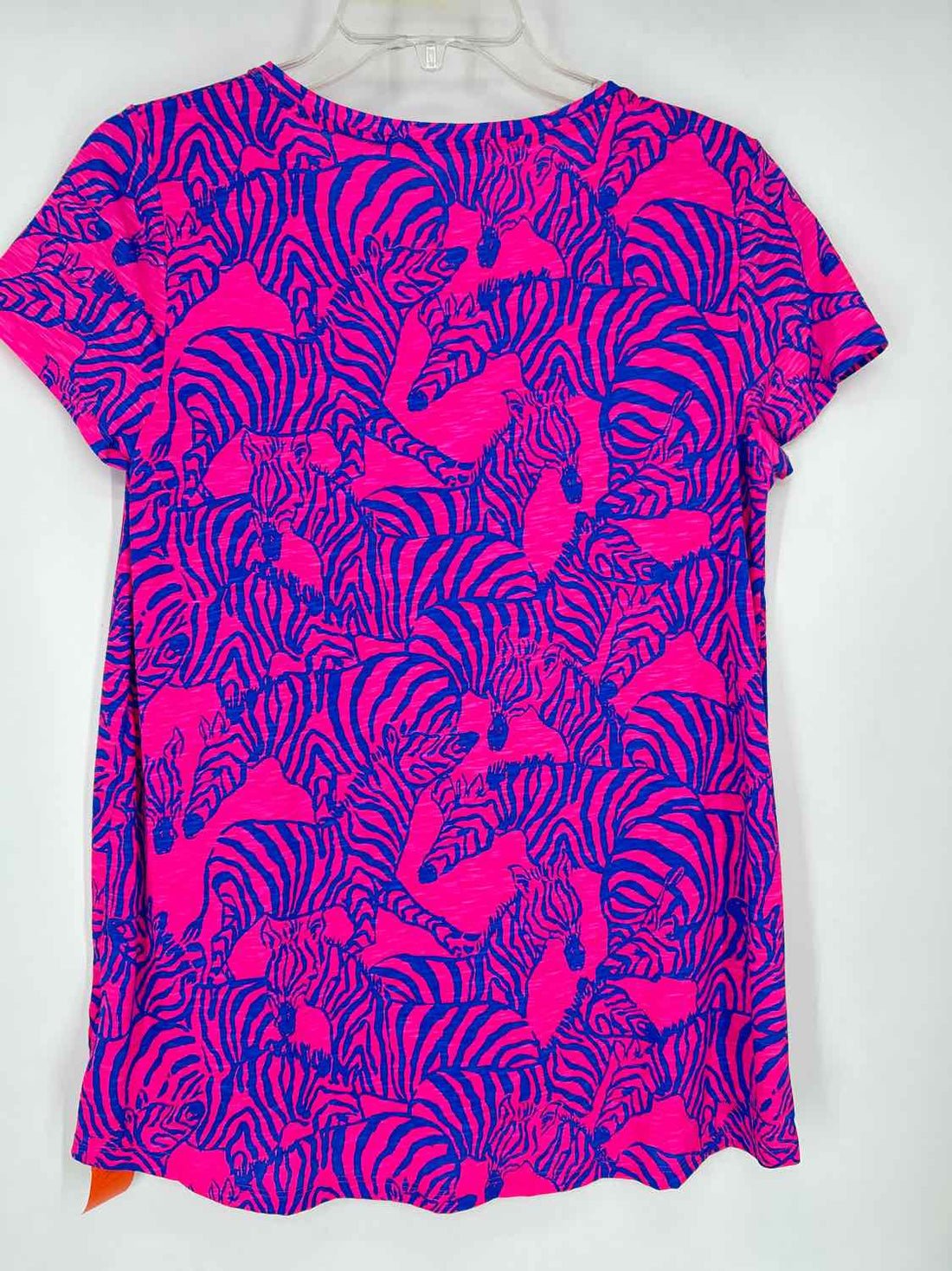 Lilly Pulitzer S Neon Pink & Blue Print Lilly Pulitzer Top