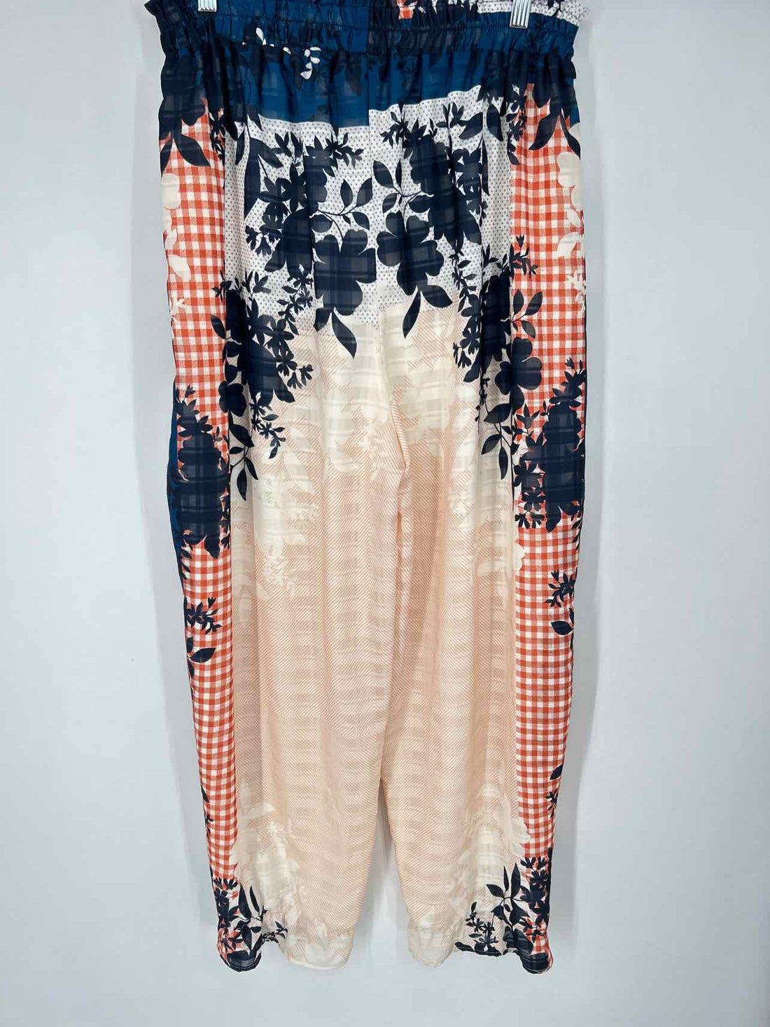 Eva Franco Size XL Navy & White Print Pants