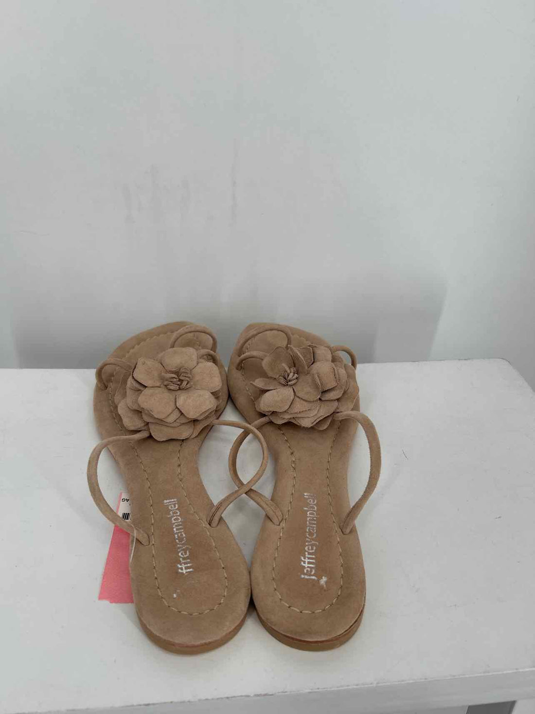 Jeffrey Campbell Women Size 8 Taupe Genuine Suede Sandals