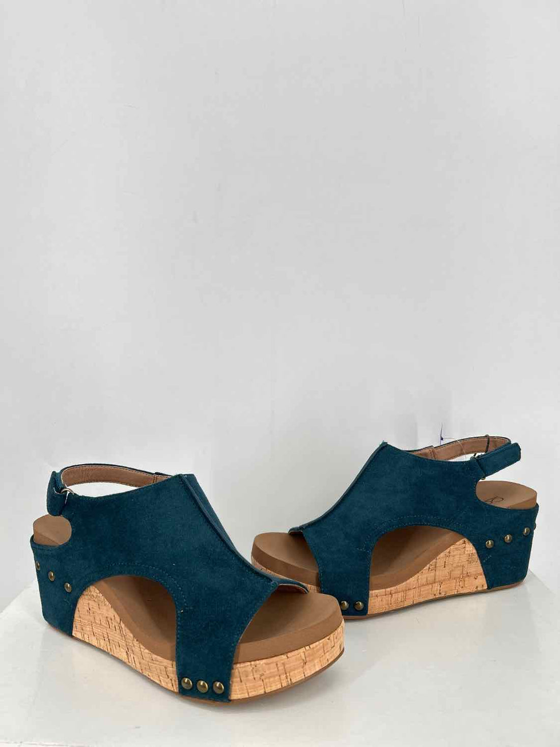 Corkys Women Size 7 Dark Teal Wedges