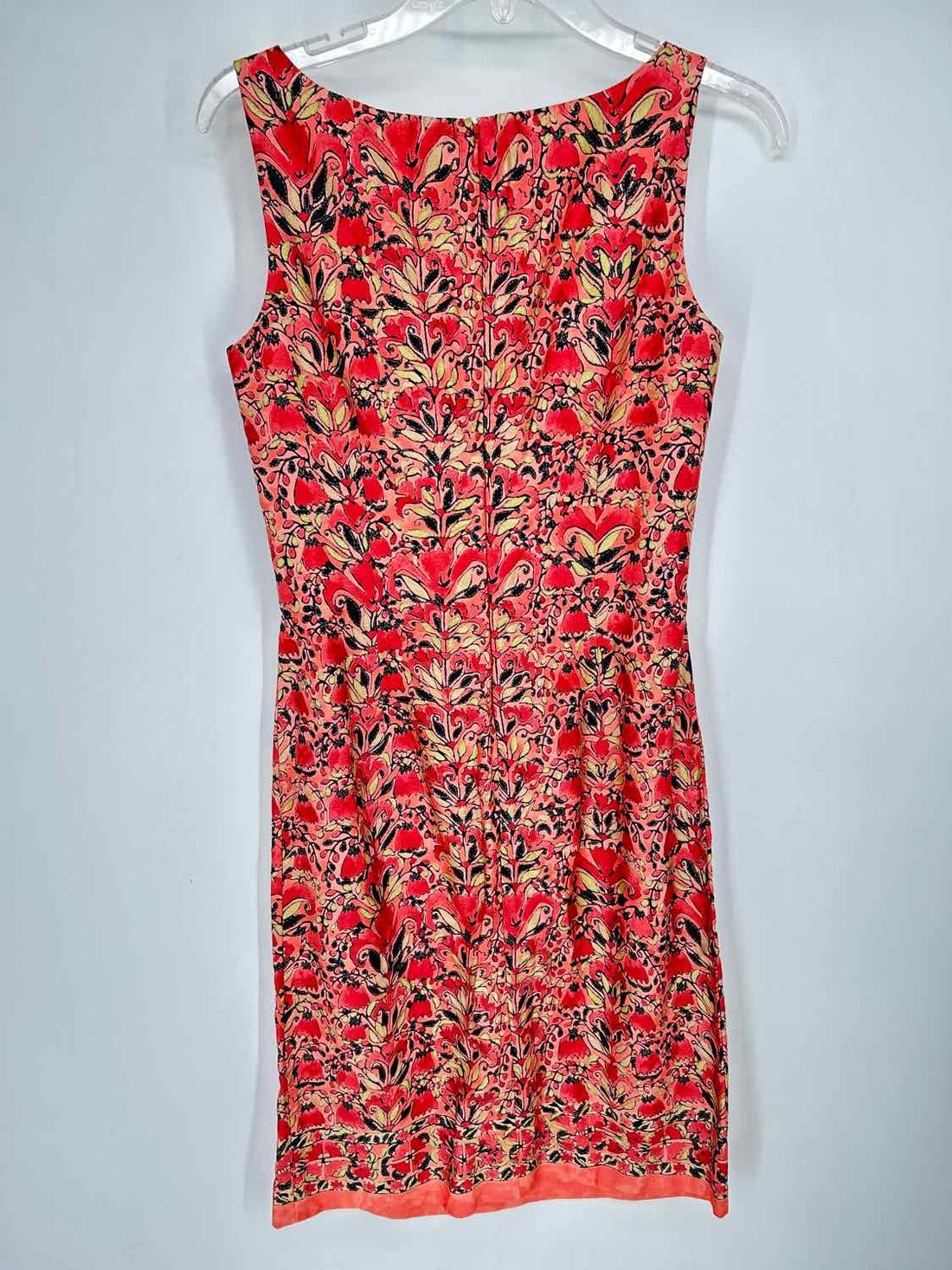 Peruvian Connection Size 4 Pink Floral Pima Cotton Sleeveless Dress