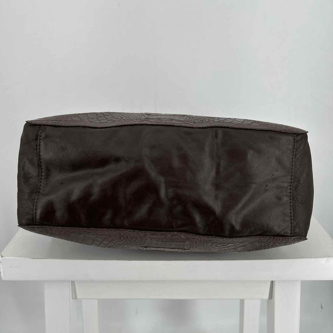 Jana Feifer Dark Brown Faux Leather Pre Owned Tote
