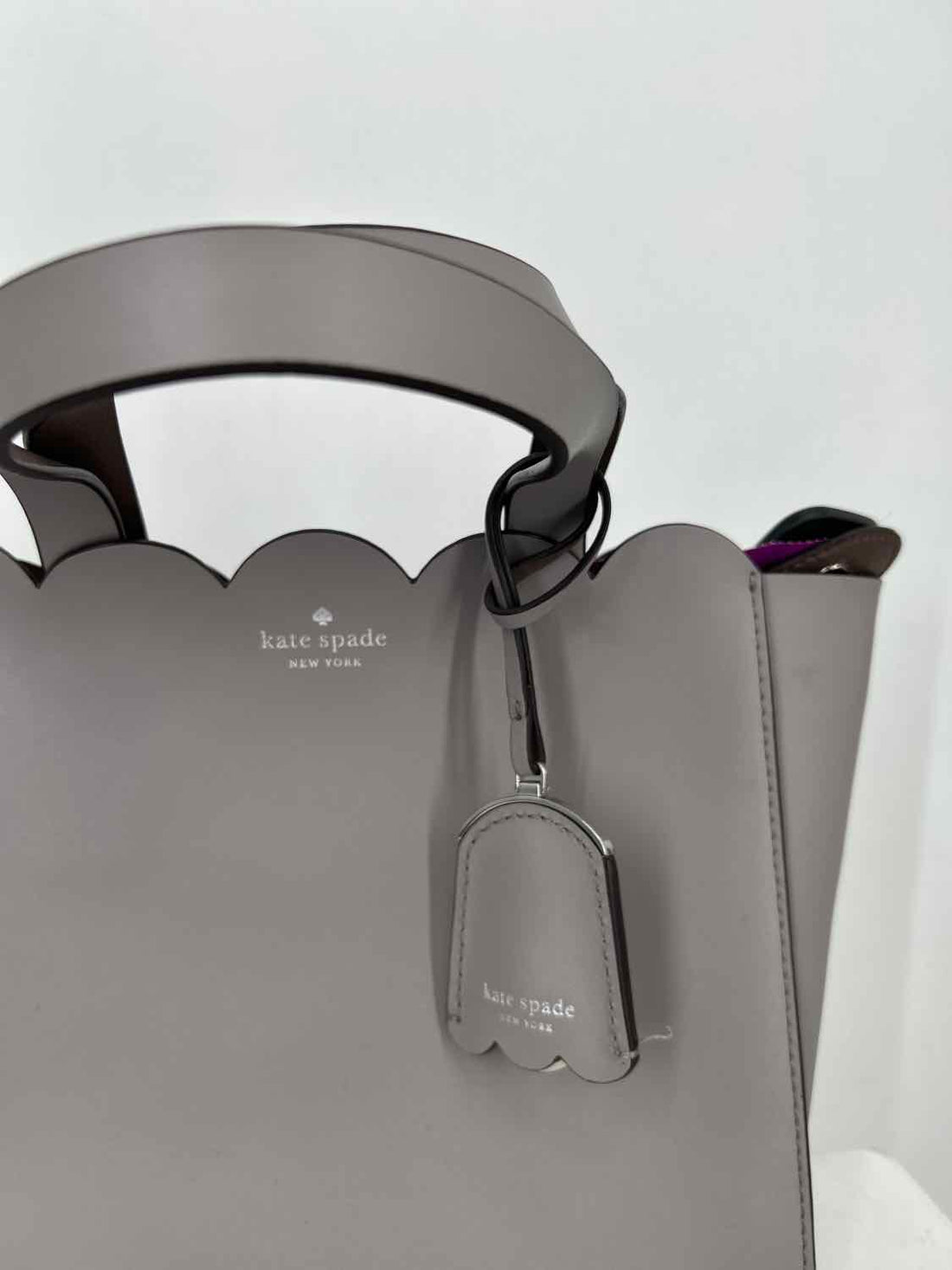 Kate Spade Gray Leather Satchel