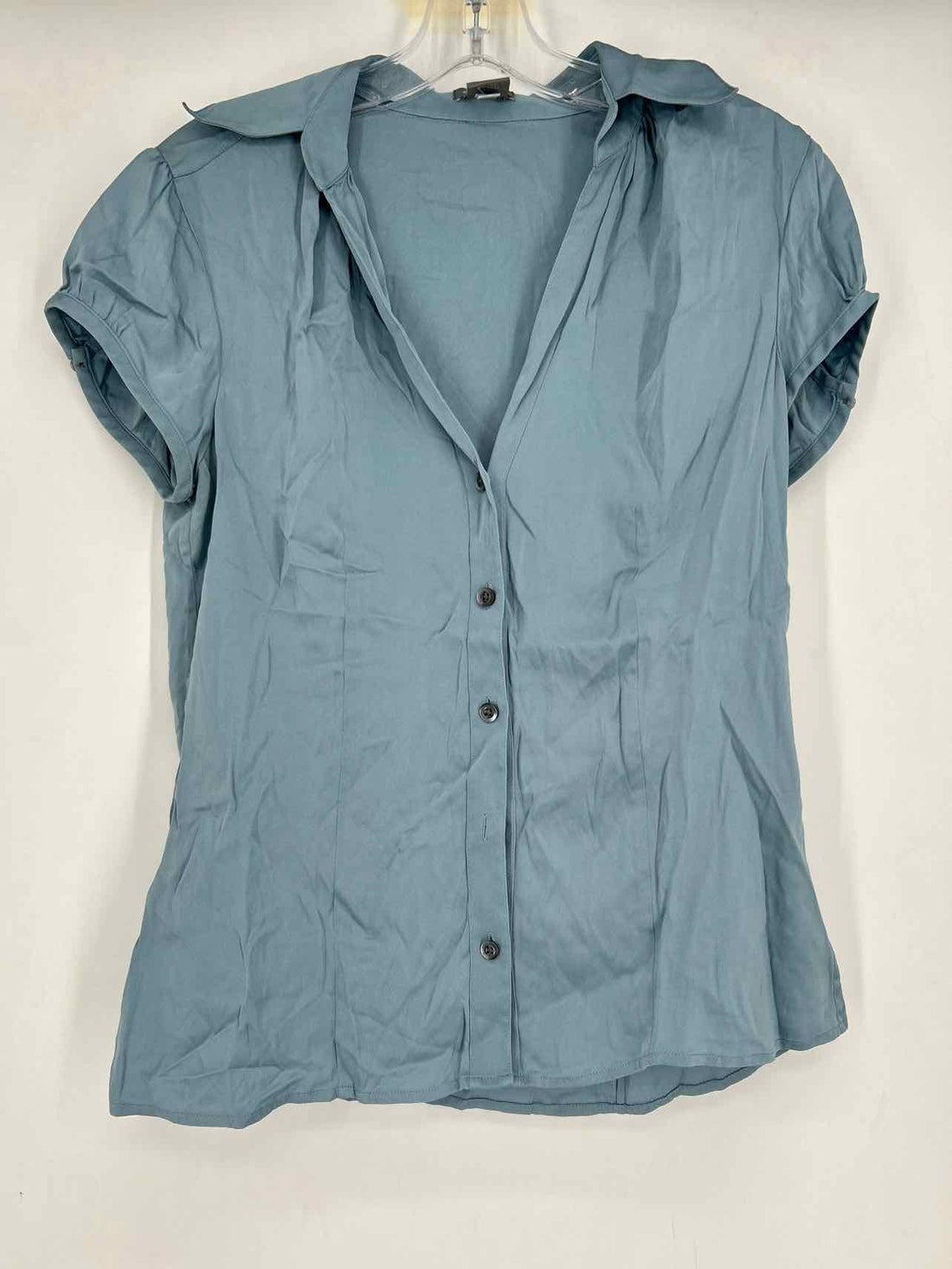 Ann Taylor Size 8 Blue Short Sleeve