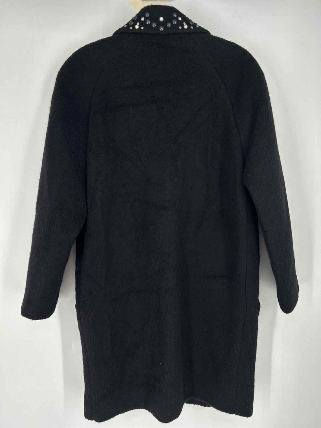 Coach Size 4 Black Wool Blend Coat