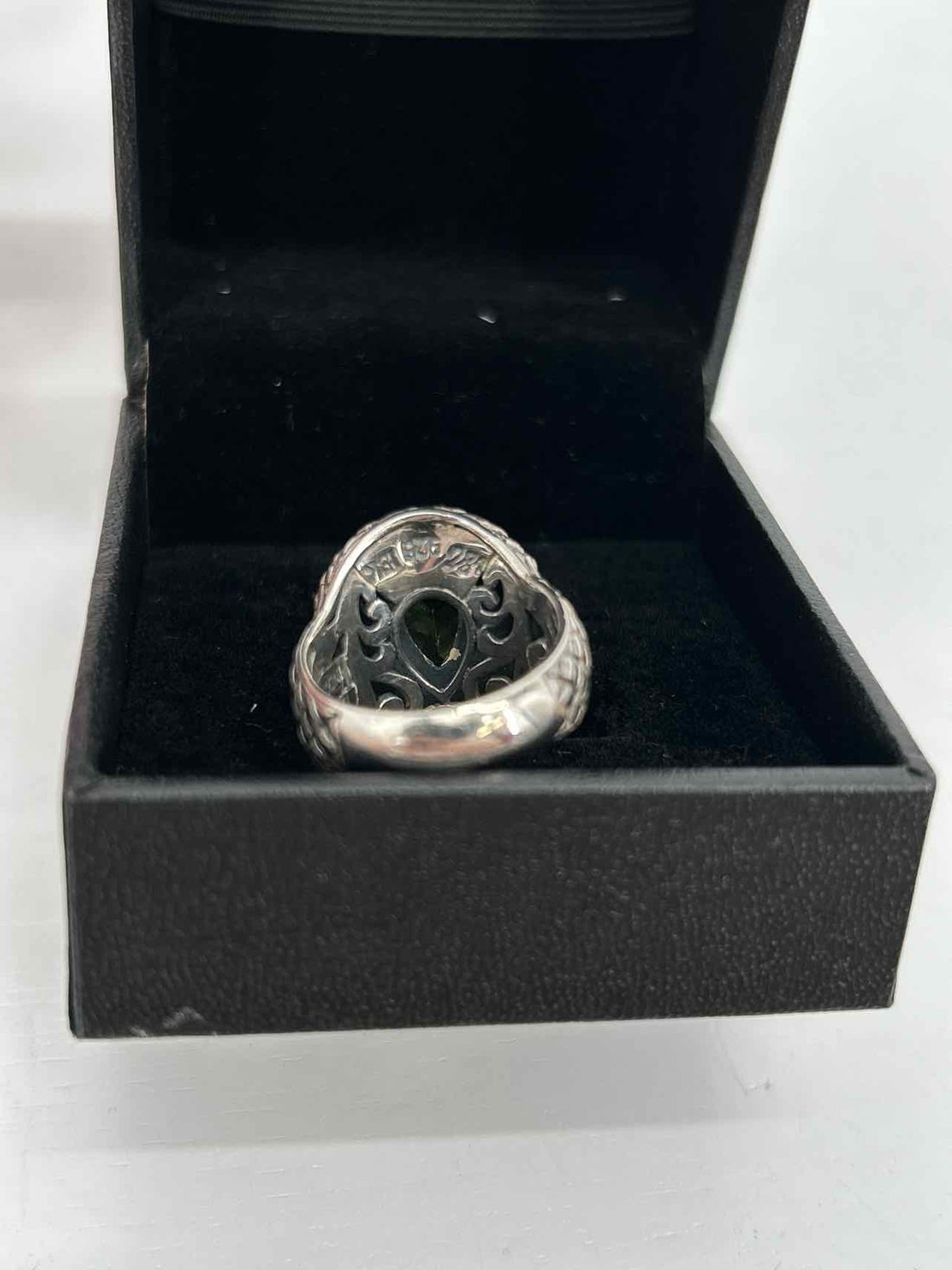 Lagos Size 6 Sterling Silver & 18K Gold Green Like New LUXURY