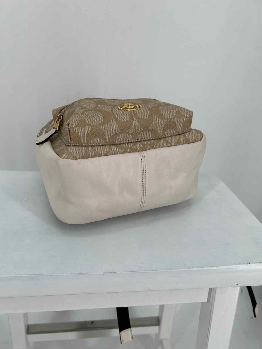 Coach Mini Charlie Signature & Off White Backpack