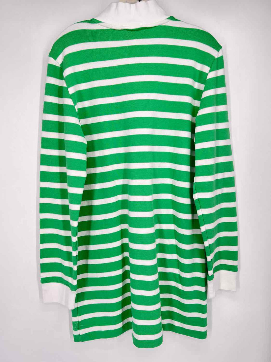 Lilly Pulitzer L Green & White Stripe Long Sleeve Lilly Pulitzer Dress
