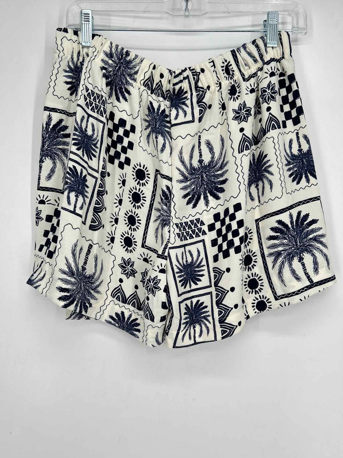 Tullea Size L White & Navy Print NWT Skort
