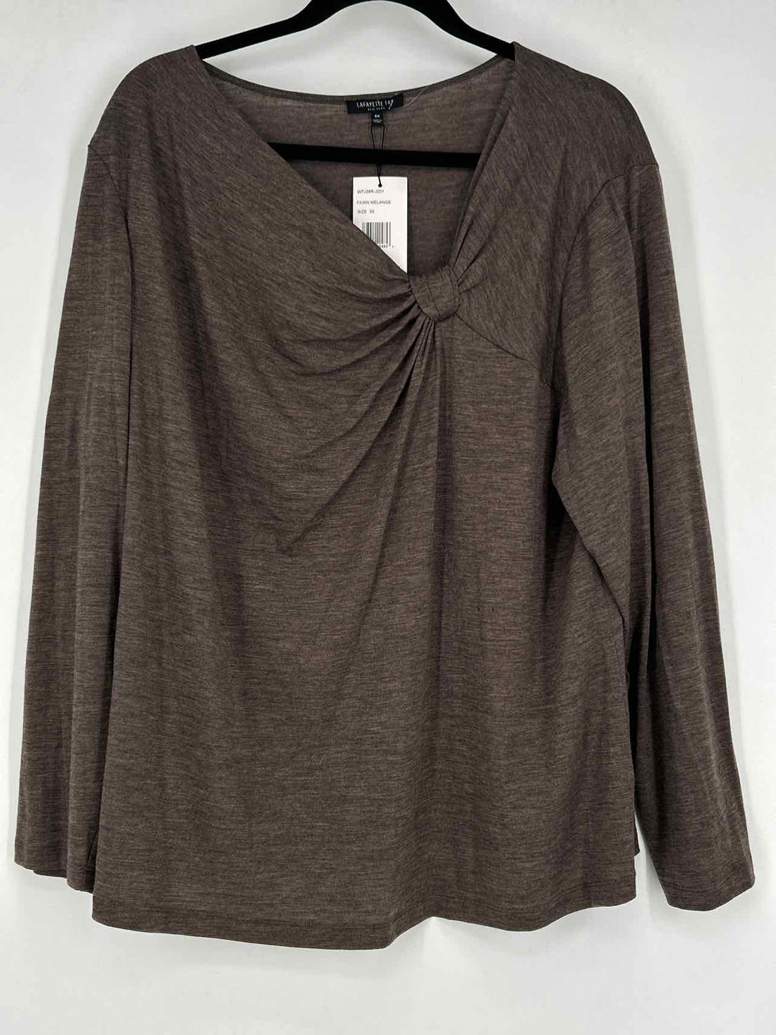 Lafayette 148 Size 3X Heathered Brown NWT Top/Blouse