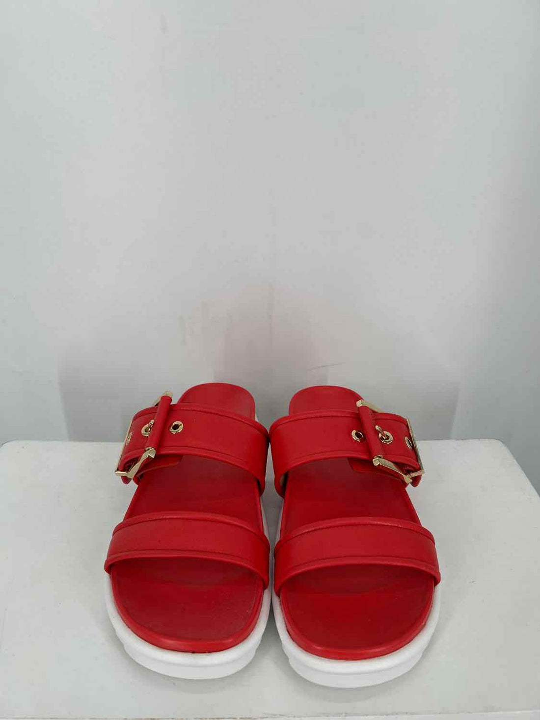 Michael Kors Women Size 7 Red New In Box Sandals