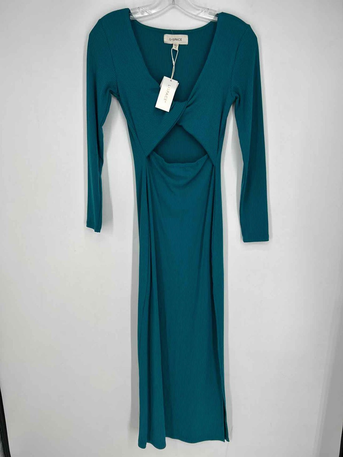 L Space Size S Dark Teal Ribbed NWT Dress