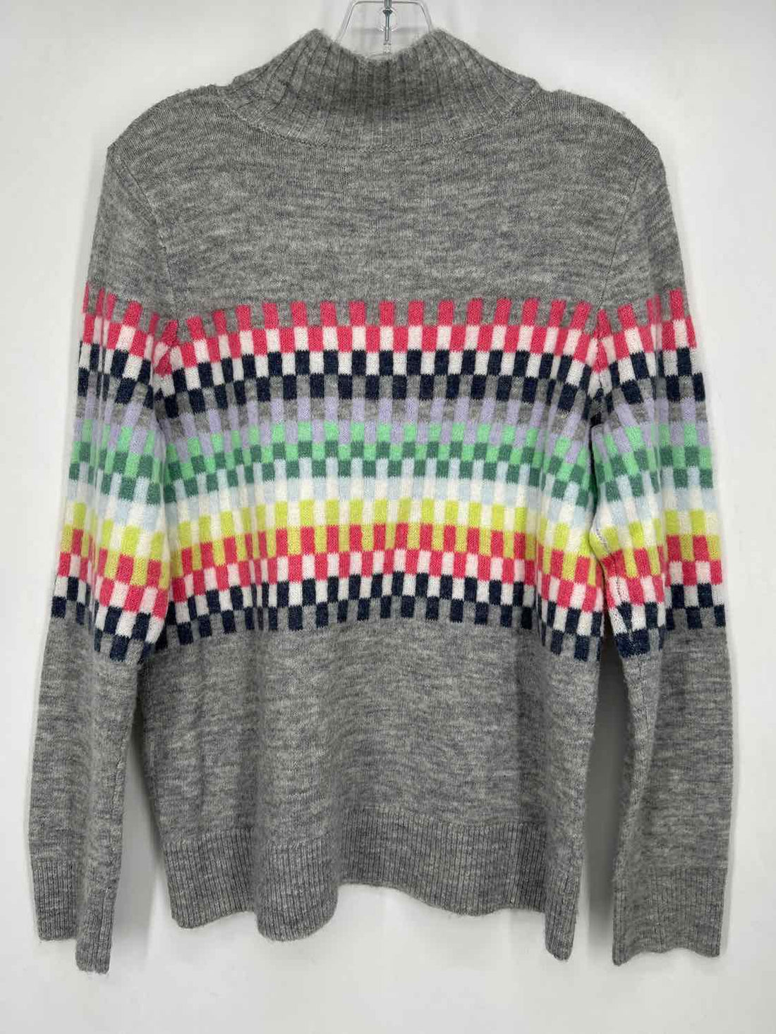 Loft Size M Gray Multi Color Sweater