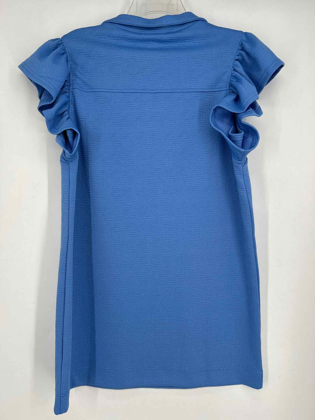 Mary Square Size L Blue Textured NWT Dress a