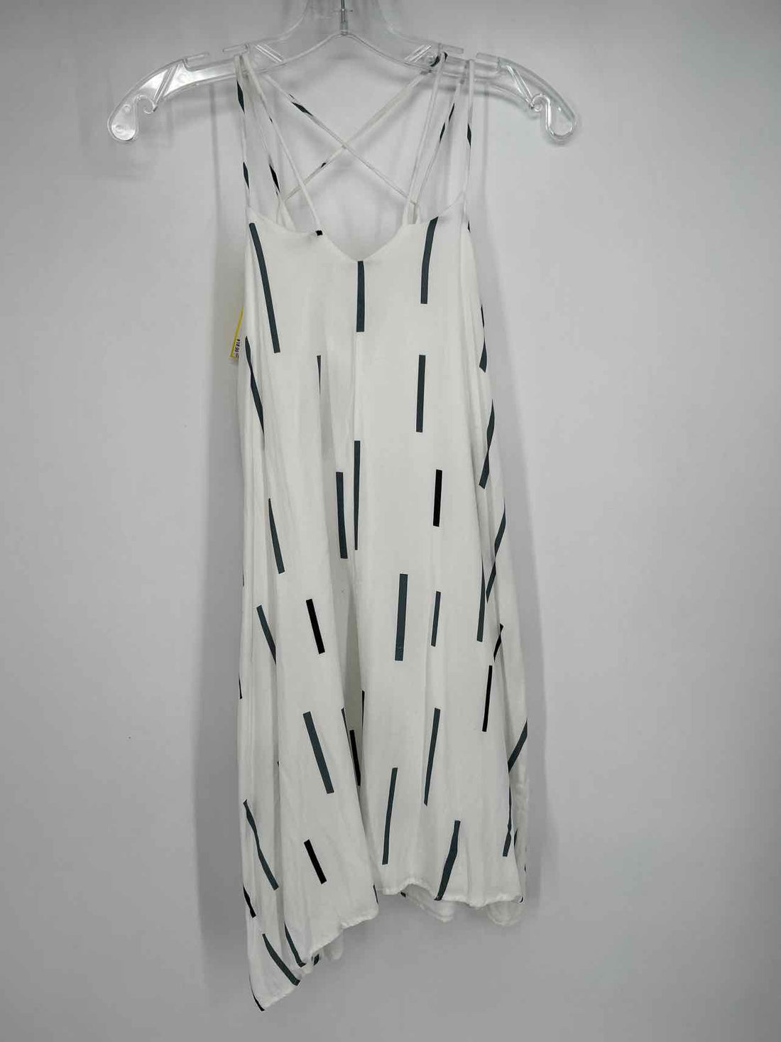 Peach Love Size M White Print Dress