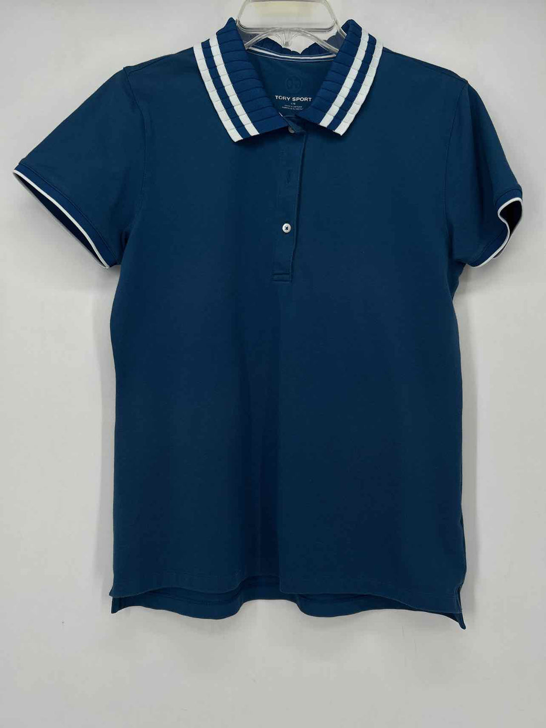 Tory Sport Polo Size L Steel Blue Short Sleeve