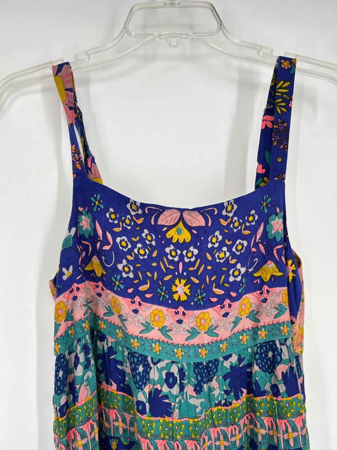 Natural Life Size M Blue Pink & Green Floral NWT Dress