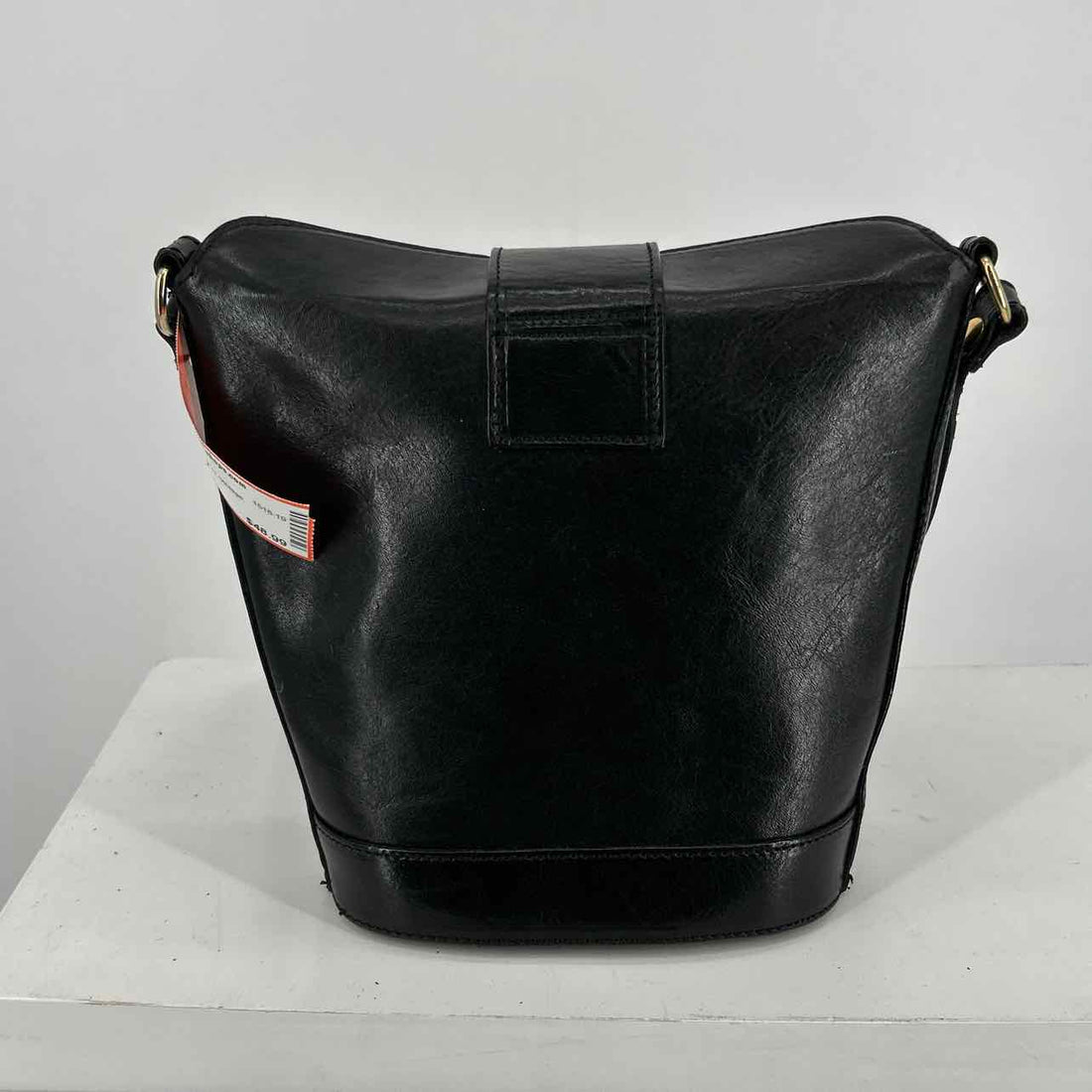 L'Artigiano Black Leather Vintage Crossbody