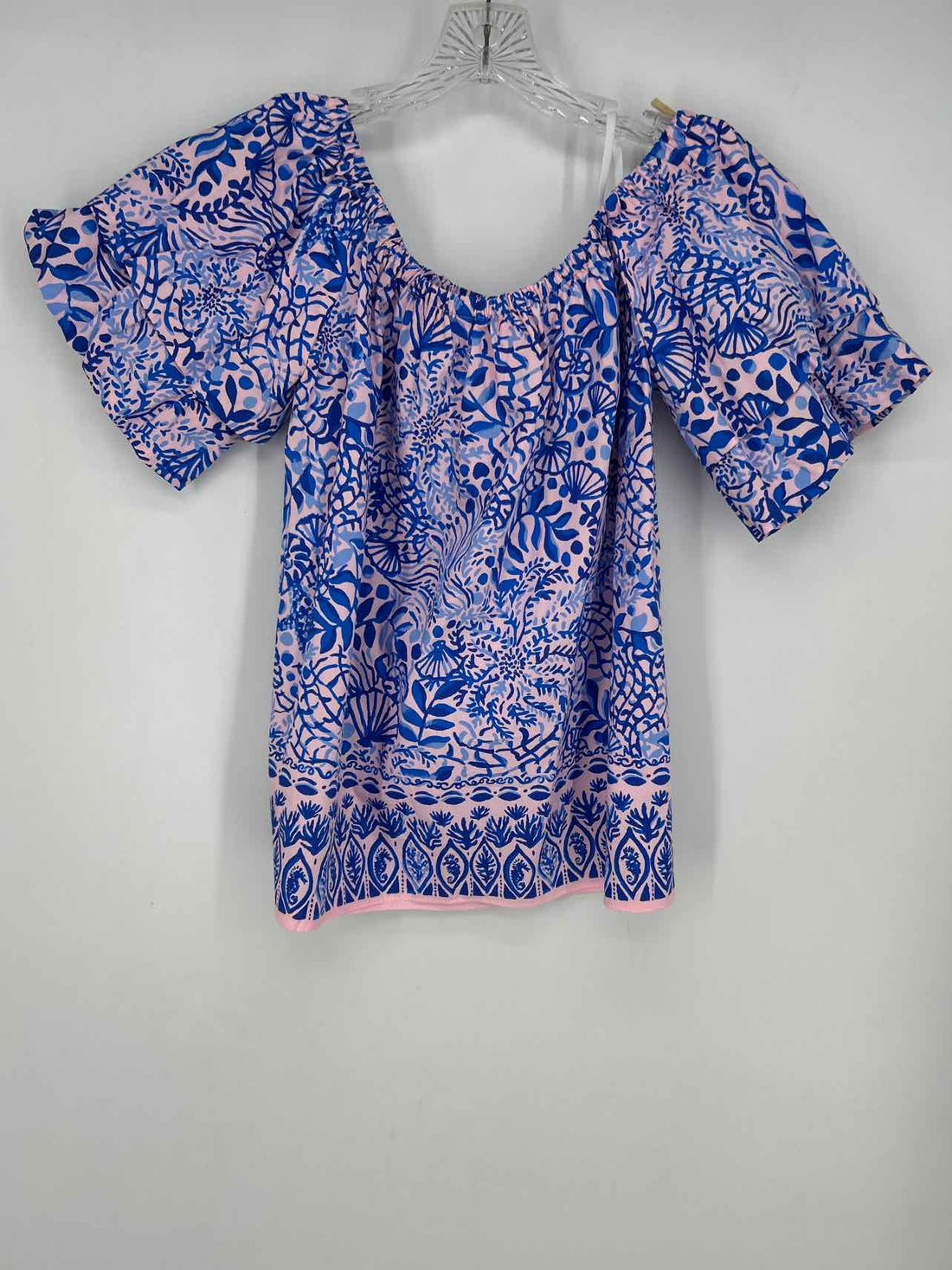 Lilly Pulitzer M Light Pink & Blue Print NWT Lilly Pulitzer Top a