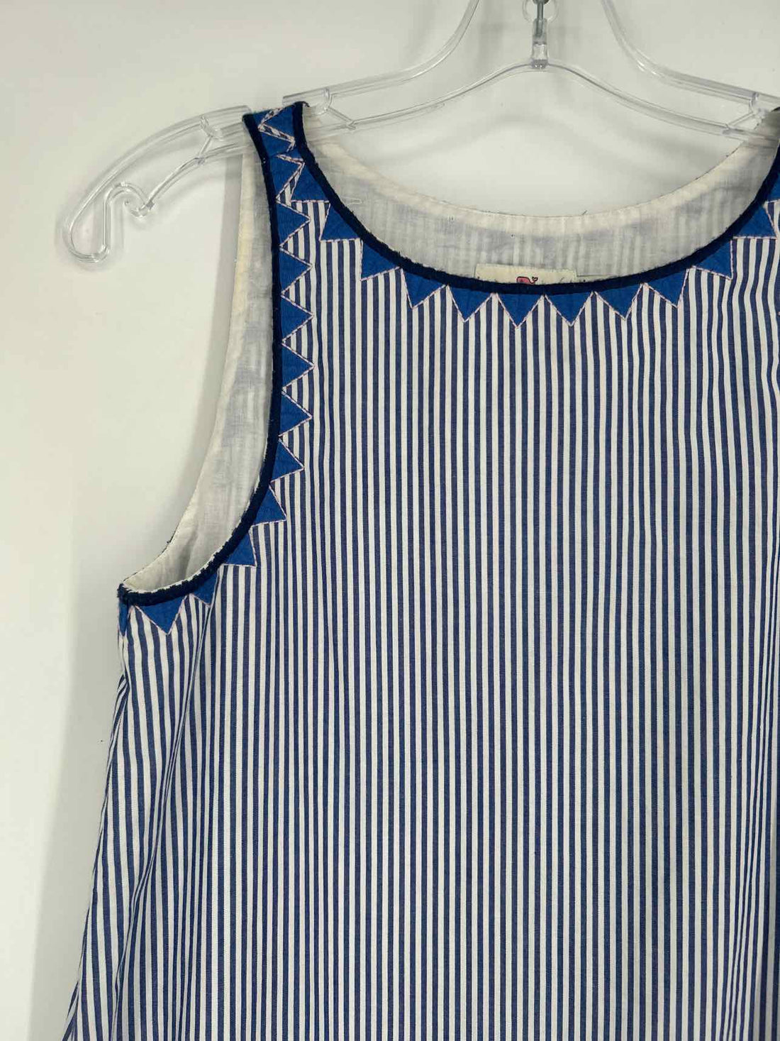 Vineyard Vines Size 0 Navy & White Striped Sleeveless Dress