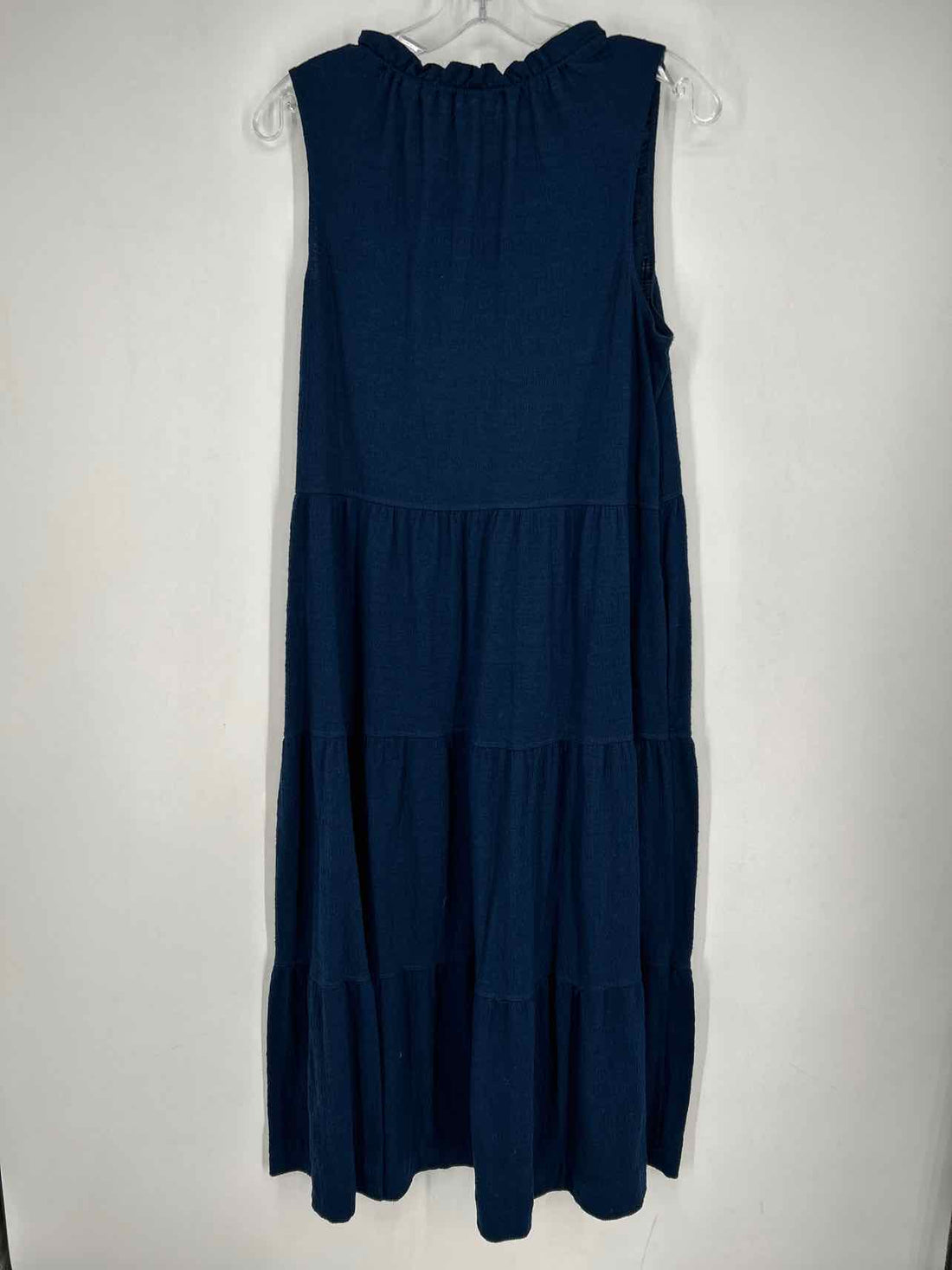 Max Studio Size L Navy Sleeveless Dress