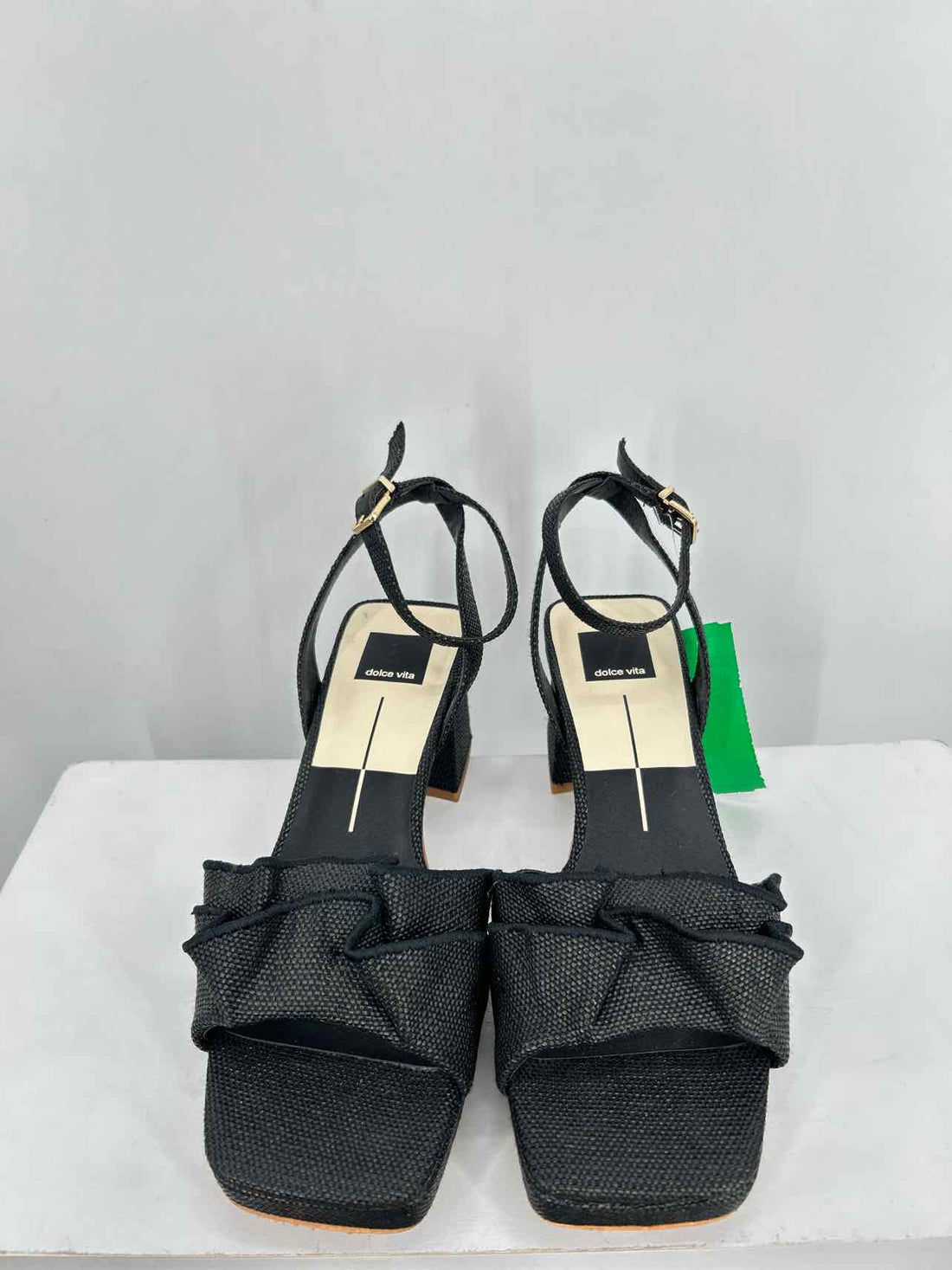Dolce Vita Women Size 9 Black Straw Heels