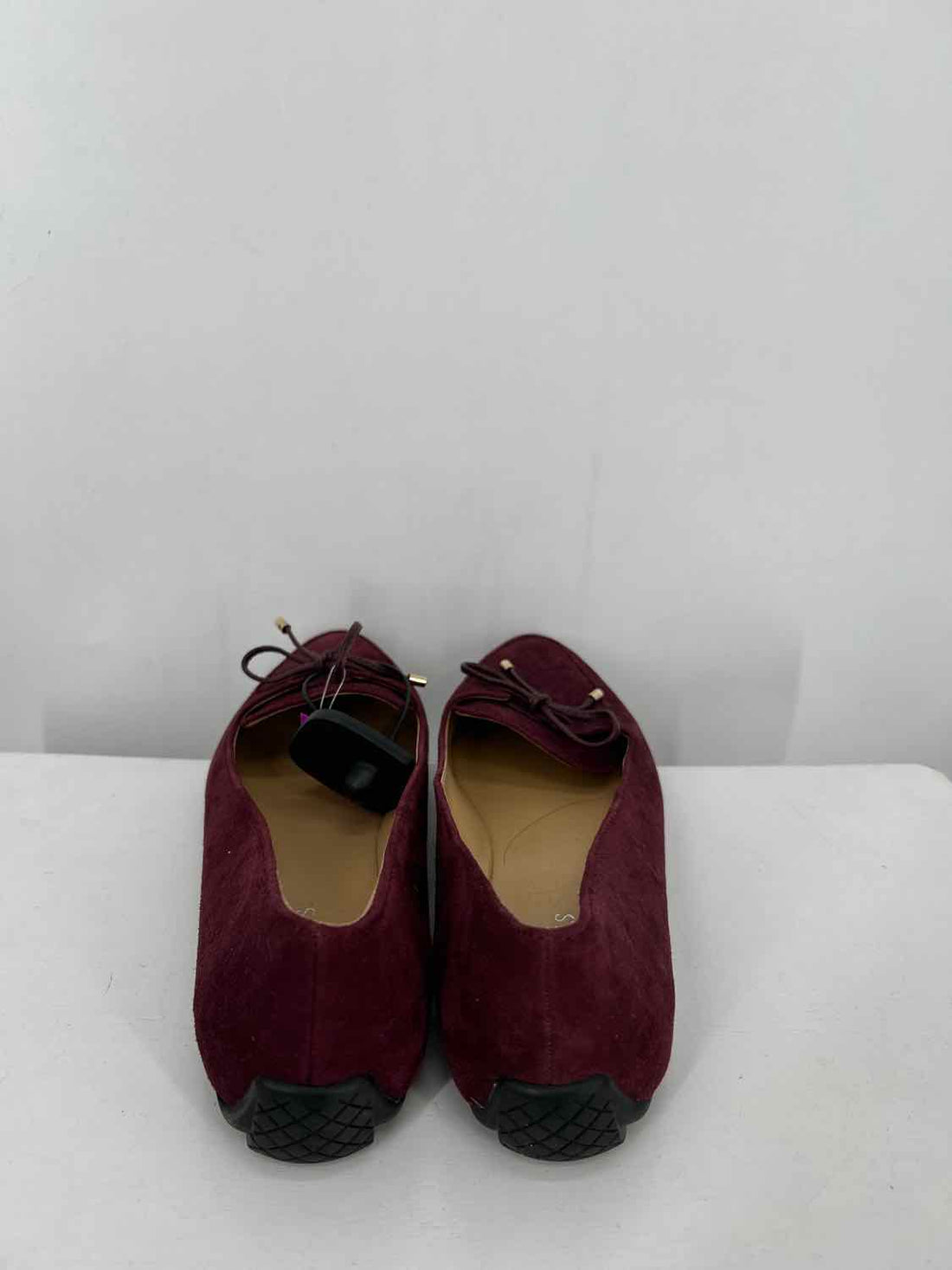 Talbots Women Size 8 Burgundy Genuine Suede Loafers