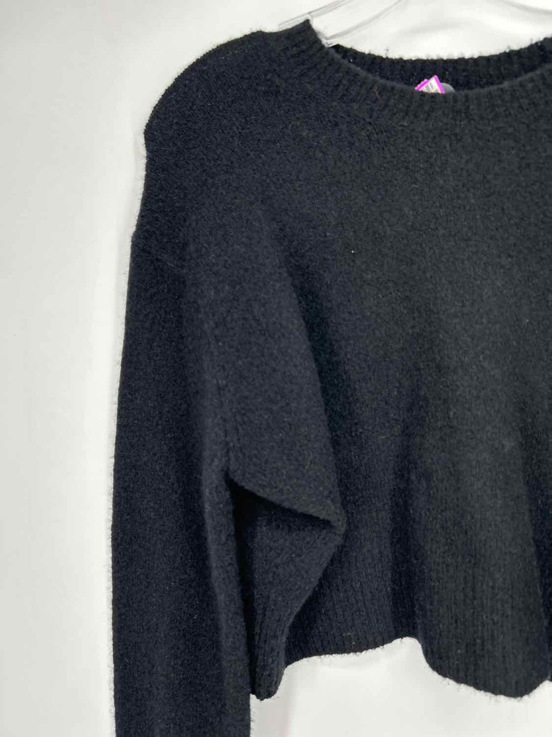 All Saints Size M Black Wool Blend Sweater