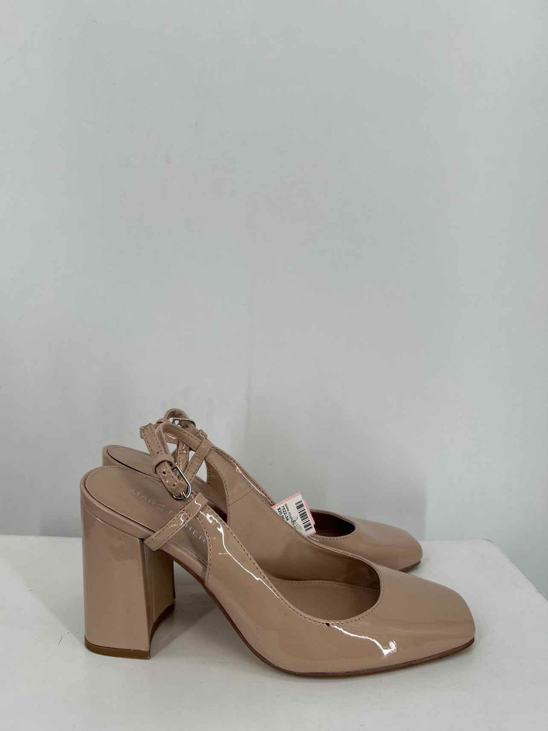 Marc Fisher Women Size 7 Nude Patent Leather Heels