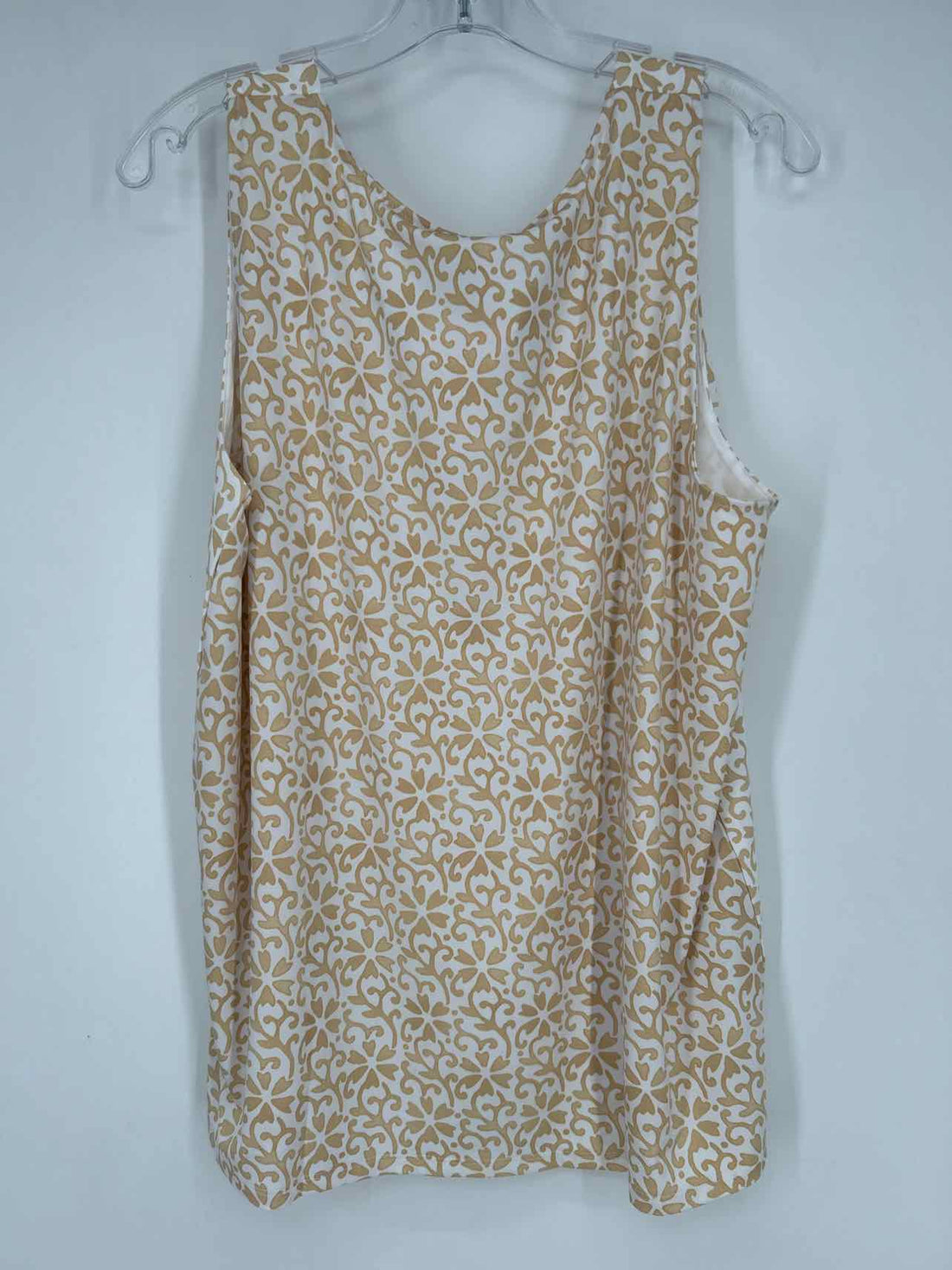 Ann Taylor Size XXL White & Khaki NWT Top/Blouse