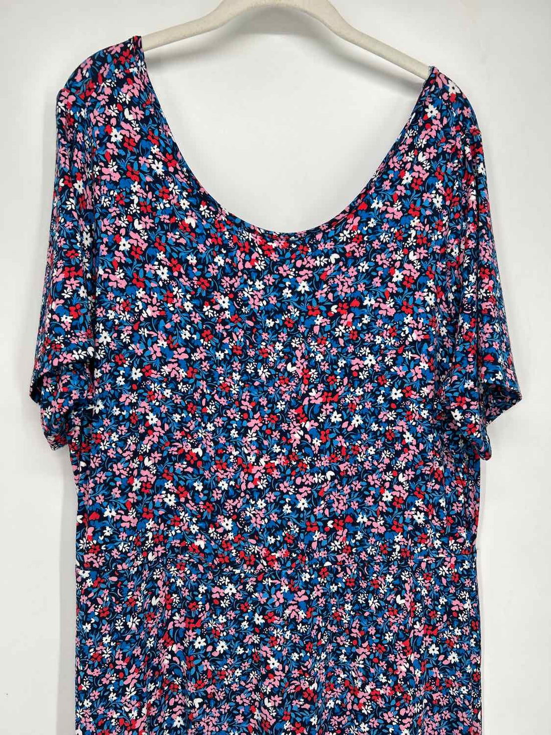 Draper James Size 1X Navy Floral Dress