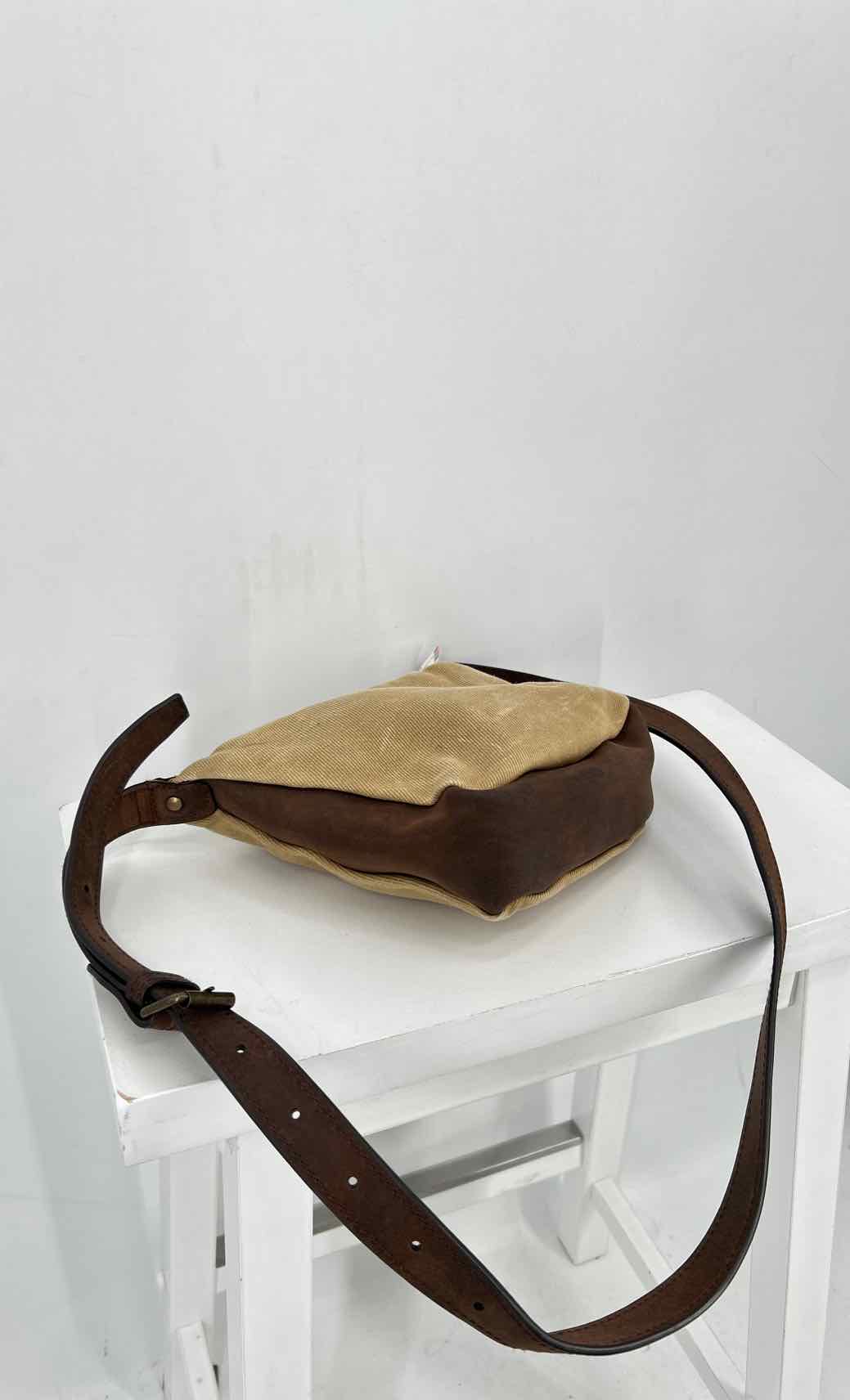 L L Bean Taupe Canvas Crossbody