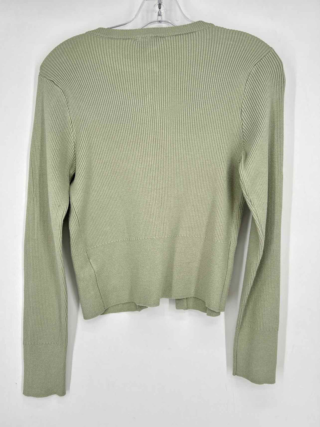 Marled Size M Light Green Cardigan
