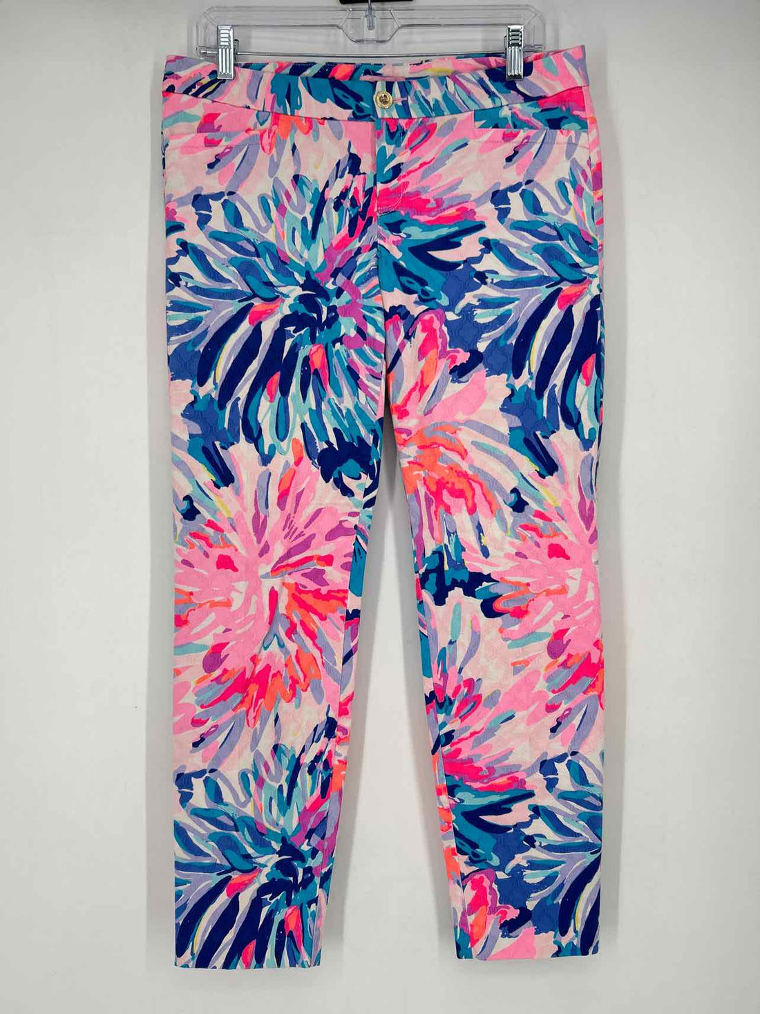 Lilly Pulitzer 8 Pink & Blue Floral Lilly Pulitzer Pants