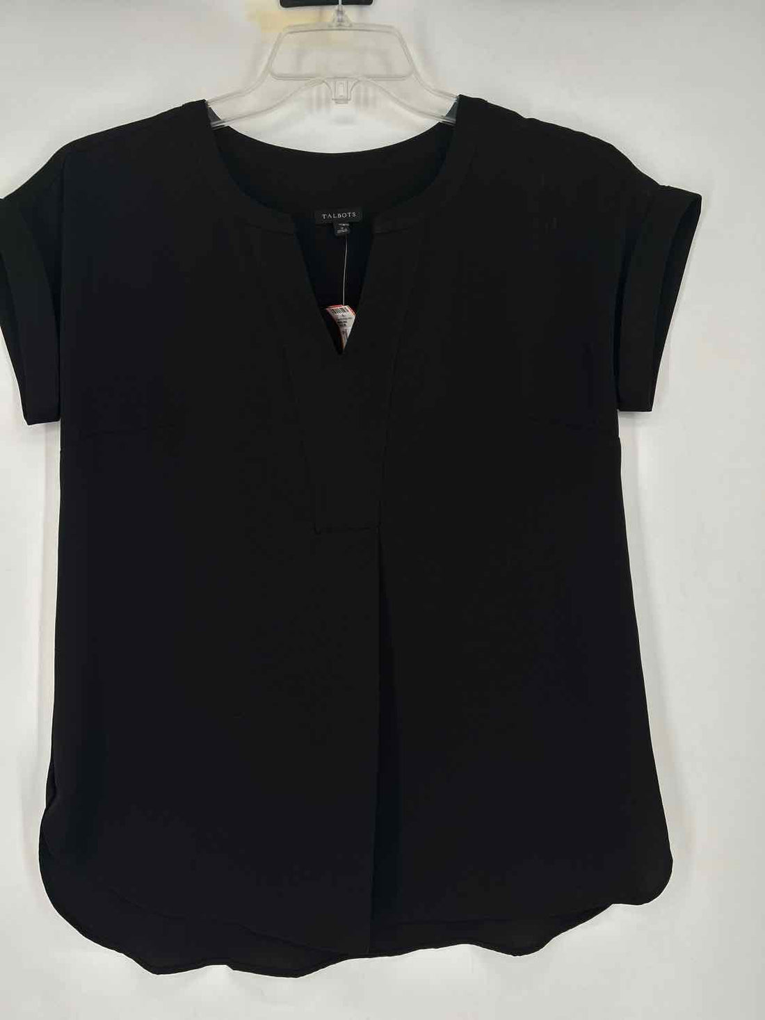 Talbots Size S Black Short Sleeve