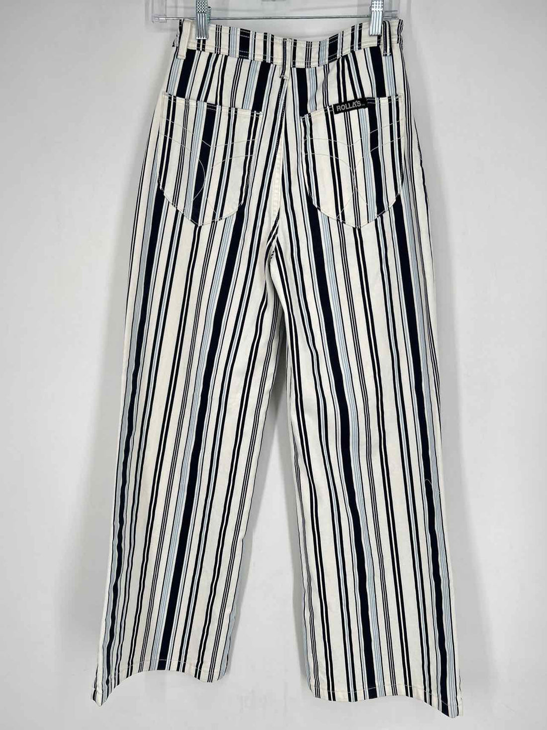 Rolla's Size 26 White Striped Jeans