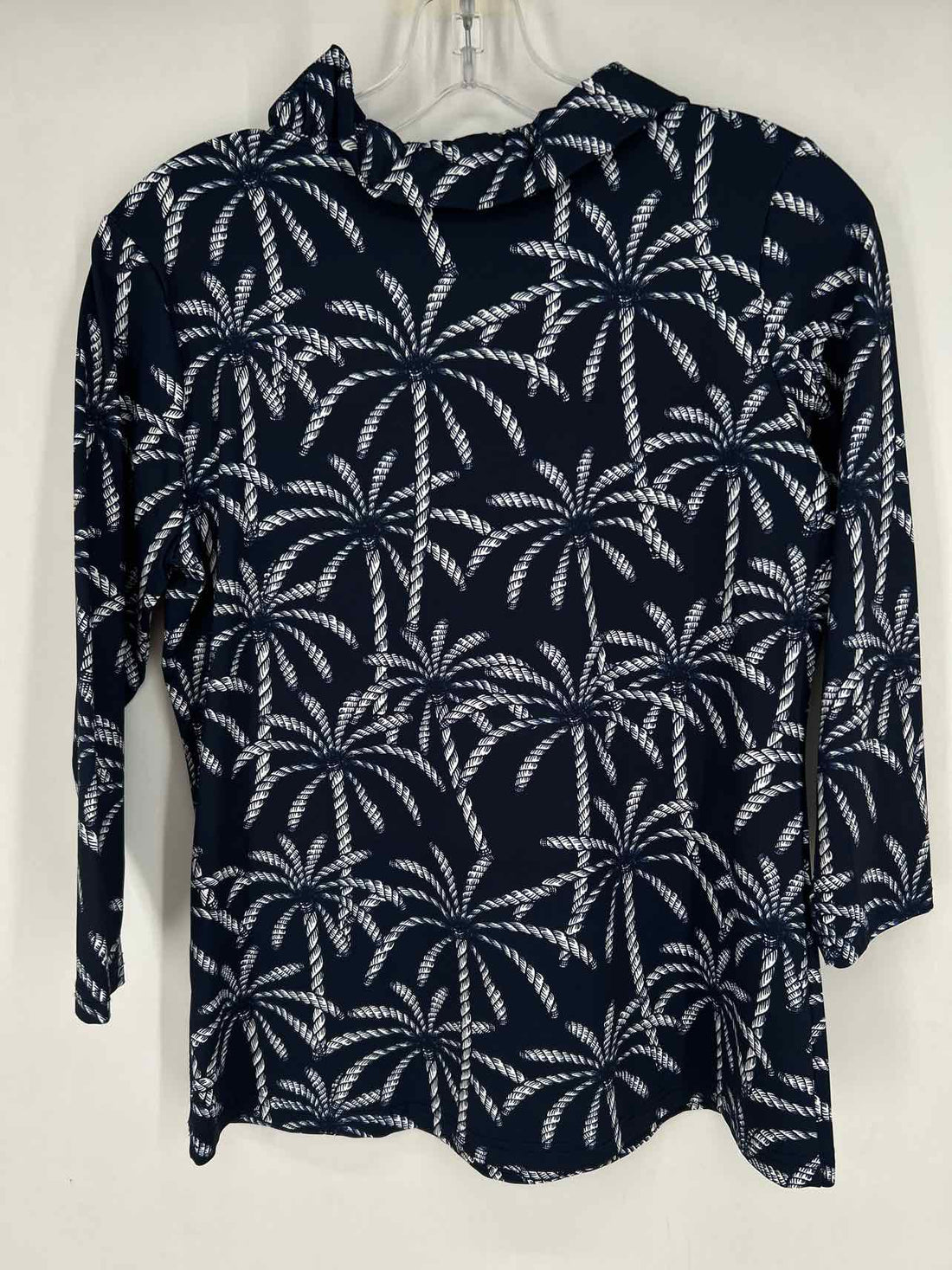 Lulu B Size XS Navy & White Long Sleeve