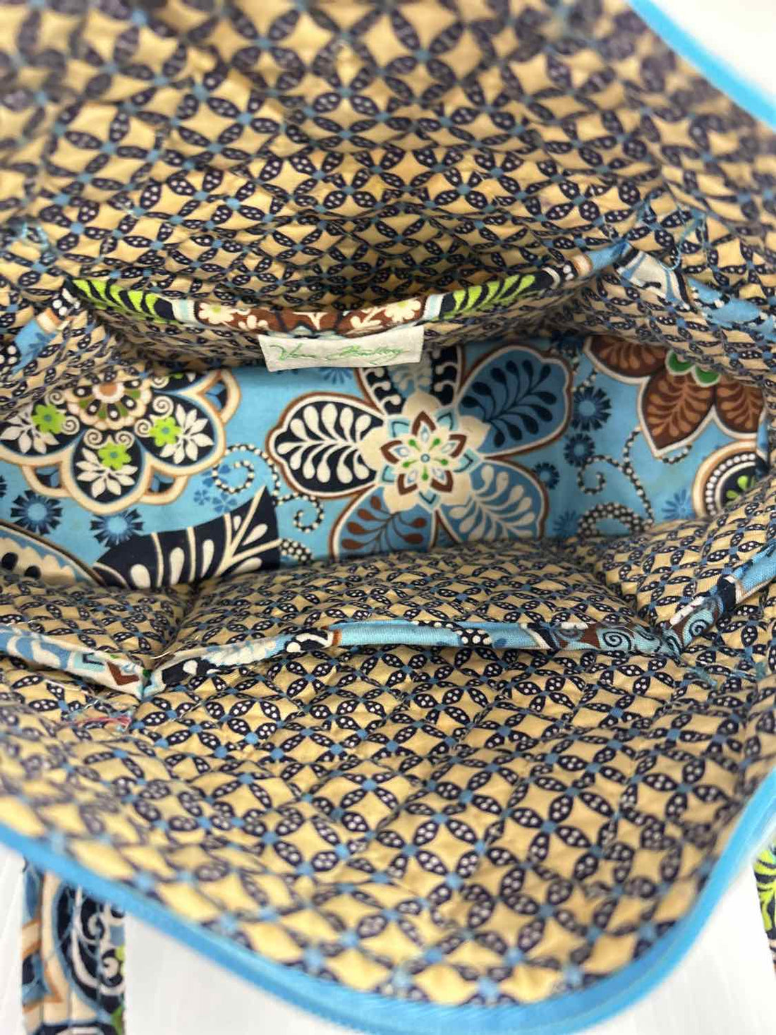 Vera Bradley Light Blue Floral Mini Tote