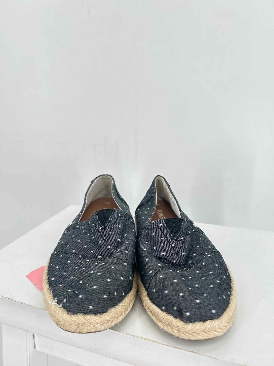 Toms Women Size 7 Navy Polkadot Espadrilles