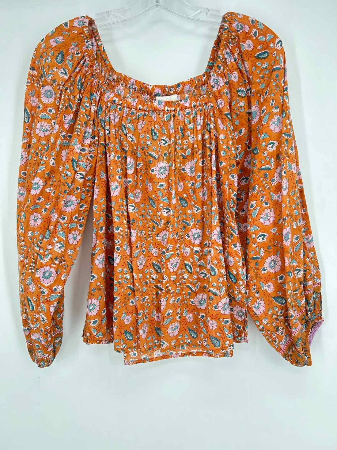 Cleobella Size XS Orange Floral Long Sleeve