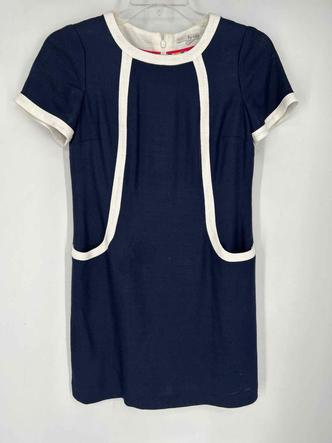 Boden Size 10P Navy & White Dress