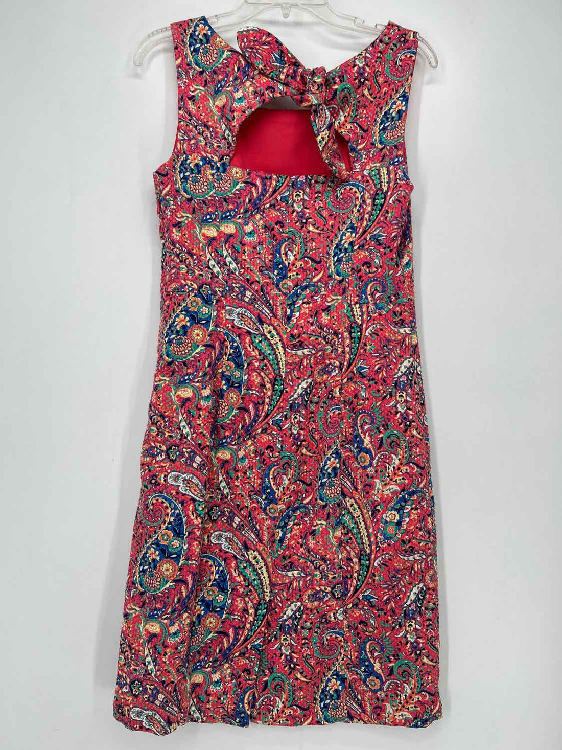 Talbots Size 4 Coral Print Dress